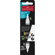 Faber-Castell Marker akrylowy black edition shake&paint 1 szt. bia�y op. kartonowe