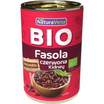 NaturaVena Fasola czerwona kidney konserwowa 400 g Bio