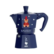 Bialetti Kawiarka Moka Express Joyful Christmas 3tz niebieska 130 ml