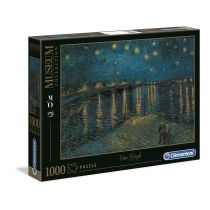 Puzzle 1000 el. Museum Collection. Van Gogh, Notte stellata sul Rodano Clementoni