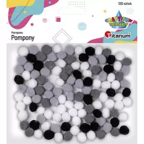 Hasta Pompony poliestrowe mix 10 mm