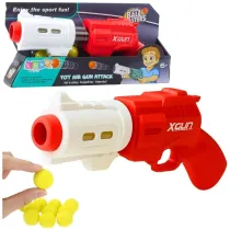 Pistolet na mi�kkie kulki piankowe 6 kulek LeanToys