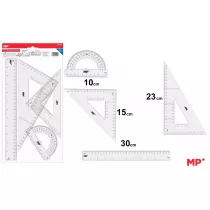 Mp Main Paper Zestaw geometryczny przezroczysty 4 elementy