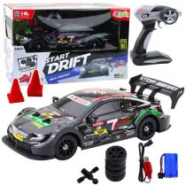 Wy�cig�wka driftowa R/C czarna 30km/h 1:16 LeanToys