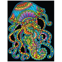 Kolorowanka Welwetowa A4 Meduza