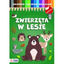 Zwierz�ta w lesie. Koloruj�, znajduj�, naklejam
