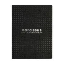 Zeszyt A4 Narcissus czarny kropki, 80g 48 kartek