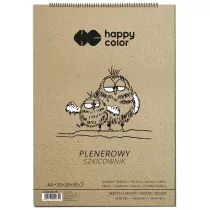 Happy Color Szkicownik na spirali PLENEROWY, A4, 80/90g, 70 arkuszy 70 kartek