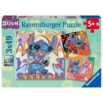 Puzzle dla dzieci 3x49 el. 2D Disney Stitch Ravensburger