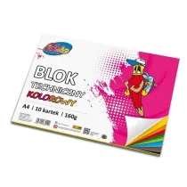 Alfa Pastello Blok techniczny A4 kolorowy 10 kartek