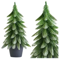 LeanToys Choinka ozdobna Srebrne wyko�czenie 22x10cm