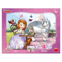 Puzzle ramkowe Jej Wysoko Zosia 12el Dino Toys