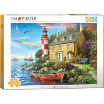 Puzzle 104 The Cottage Lighthouse by Dominic Davison 6704-6024 Eurographics