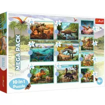 Puzzle 10w1 Poznaj wszystkie dinozaury Trefl