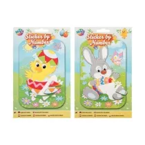 Zestaw kreatywny naklejki po numerach Kurczak w pisance Wielkanoc ANTELLA  138756