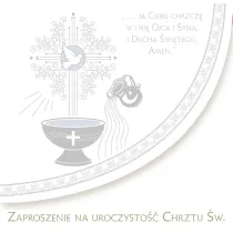 Zaproszenie chrzest Pol Mak zkw chr 40767 Pol Mak