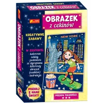 Ranok-Creative Obrazek z cekinw. Podre mae i due. USA