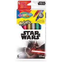 Patio Flamastry metaliczne Colorino Kids Star Wars 6 szt.