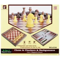 Gra Szachy magnetyczne 3w1 MEGA CREATIVE 545031