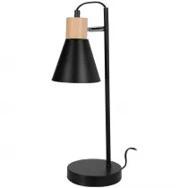 H&S Decoration Lampa stoowa z ruchomym kloszem czarna