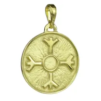 Sotis Amulet Ochronny Algiz Ag925 + Au 24kar, 3,4g
