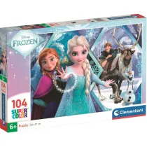 Puzzle 104 el. SuperColor. Frozen Clementoni