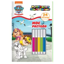 Moc przygd. Psi Patrol. Numerkowe kolorowanki