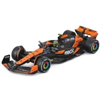 Mclaren F1 MCL38 With Helmet Miami GP Bburago