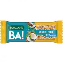 Bakalland Ba! Baton 5 zbóż Kokos i Chia bez dodatku cukru 30 g