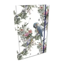 EV-Corp Notes A5 z gumk� Soft Touch Boho Papugi kratka