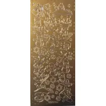 Galeria Hobby Stiker a�urowy z�oty 10x23cm