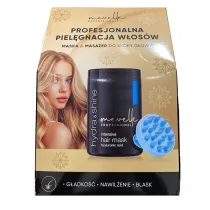 Mevelle Professional Zestaw Hydra & Shine maska do w�os�w + masa�er do sk�ry g�owy 900 ml + 1 szt.