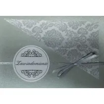 Zawiadomienia na �lub r�cznie robione op.5 szt. mix wzor�w i kolor�w