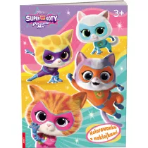 Disney Superkoty. Kolorowanka z naklejkami