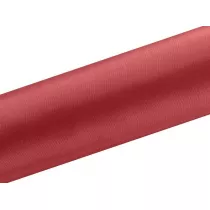 PartyDeco Satyna g�adka czerwony 0,16x9m