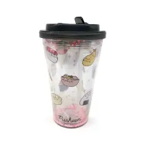 Kubek ze s�omk� i pokrywk� Pusheen Sushi Cat