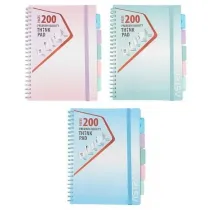 Ko�ozeszyt A4/200k linia PP Ombre Pastel mix ASTRA