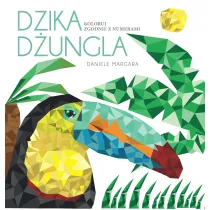 Dzika d�ungla. Koloruj zgodnie z numerami