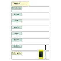 Sezona Planer magnetyczny sucho�cieralny tygodniowy 30x20