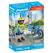 Playmobil Action Heroes Rowerowy patrol policji 71732