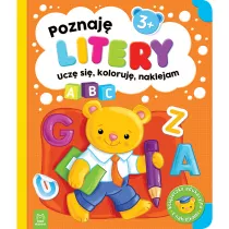 Poznaj litery. Ucz si, koloruj, naklejam