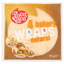 Poco Loco Tortilla pszenna Wraps Natural 25 cm 4 szt.