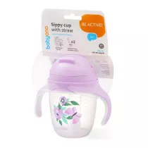 Babyono Kubek niekapek z obcion somk kwiaty 240 ml