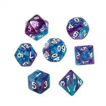 Komplet koci RPG - Dwukolorowe - Niebiesko-fioletowe Rebel
