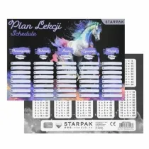 Starpak Plan lekcji z tabliczk� mno�enia Konie 25 szt.