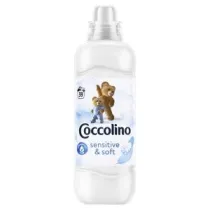 Coccolino Pyn do pukania tkanin Sensitive & Soft (39 puka) 975 ml