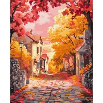Brushme Malowanie po numerach - Jesienny Zachd Soca 40x50cm