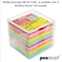 Penword Kostka biurowa w pude�ku mix 85x85x70mm 720 kartek