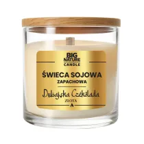 Big Nature �wieca sojowa o zapachu Czekolada Dubajska Z�ota 225 g