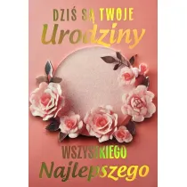 Yeku Karnet Urodziny damskie kwiaty